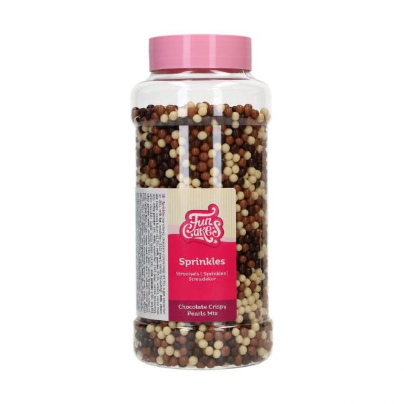 FunCakes Sprø sjokoladeperler -Mix- 500g (B.F. 31.05.2026)
