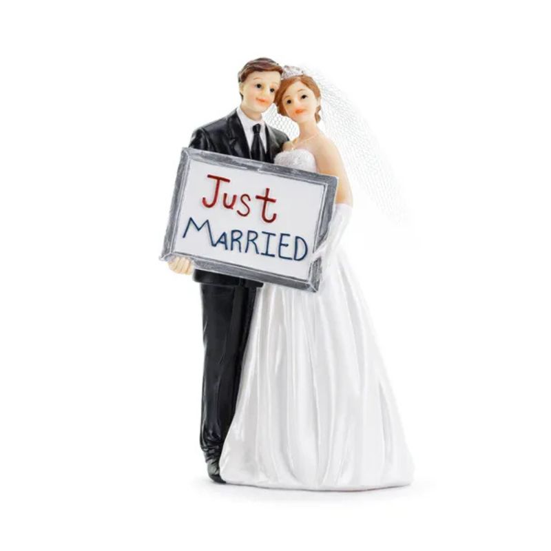 kaketopp til bryllup - just married