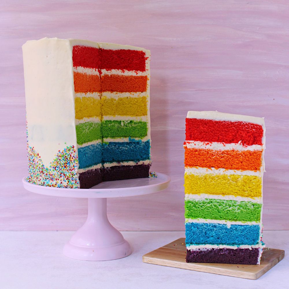 Lag din egen regnbuekake