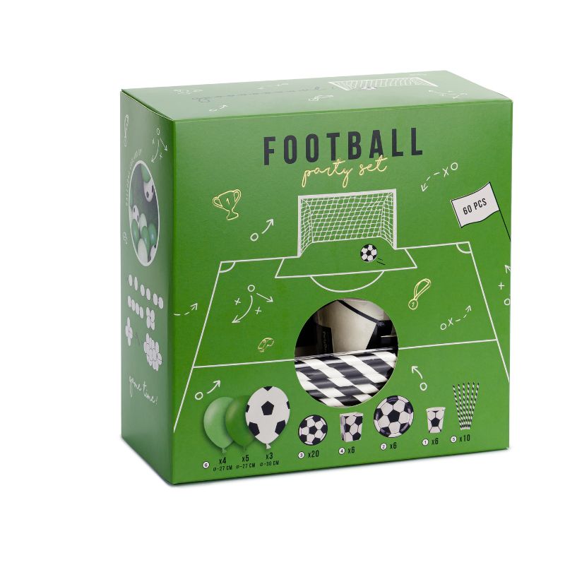 Fotball bursdagspakke for 6 personer <h1 class="text-2xl font-bold mt-1 text-text-100">Fotball bursdagspakke for 6 personer - Perfekt for fotballbursdag</h1>
<p class="whitespace-normal break-words">Denne komplette fotball bursdagspakken er alt du trenger for å skape den ultimate fotballbursdagen! Pakken inneholder alt du behøver for å pynte opp til barnas fotballbursdag eller fotballentusiasten i