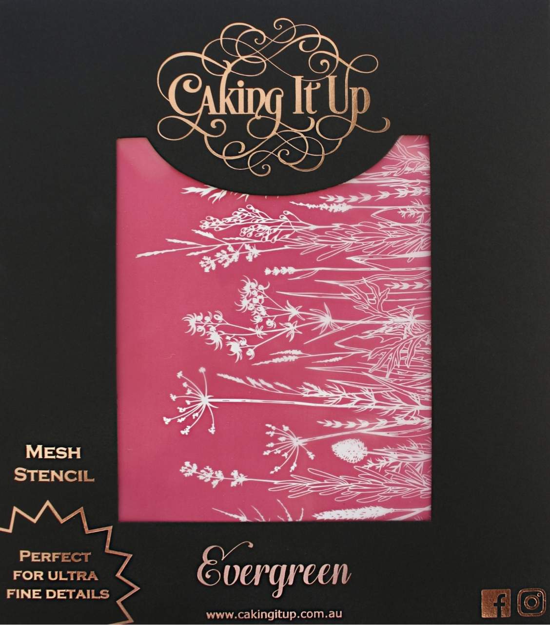 Caking It Up Mesh Stensil Evergreen