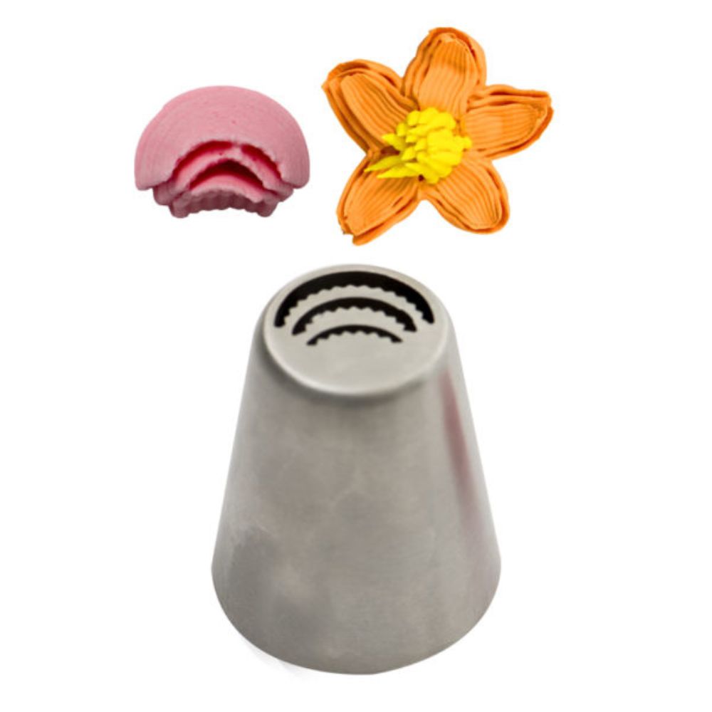 Decora sprøytetipp blomster, Trippelt bølgete kronblad