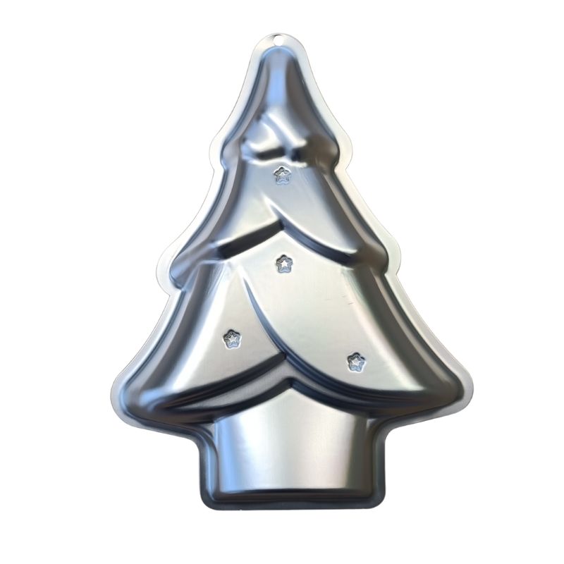 Kakeform juletre i aluminium