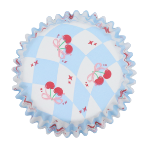 Standard muffinsformer i vintagestil – Sløyfe og Kirsebær pk/30