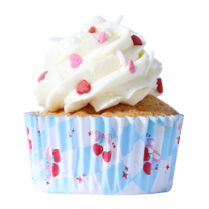 Standard muffinsformer i vintagestil – Sløyfe og Kirsebær pk/30