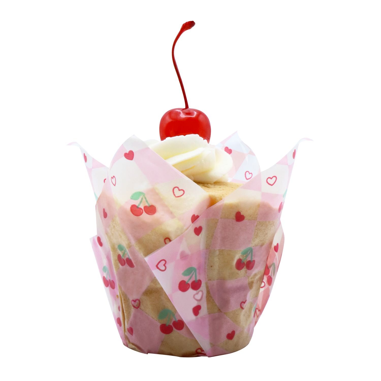 Tulipan Muffinsformer - Kirsebær, pk/24