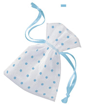 Gavepose, organza -Blå- pk/6