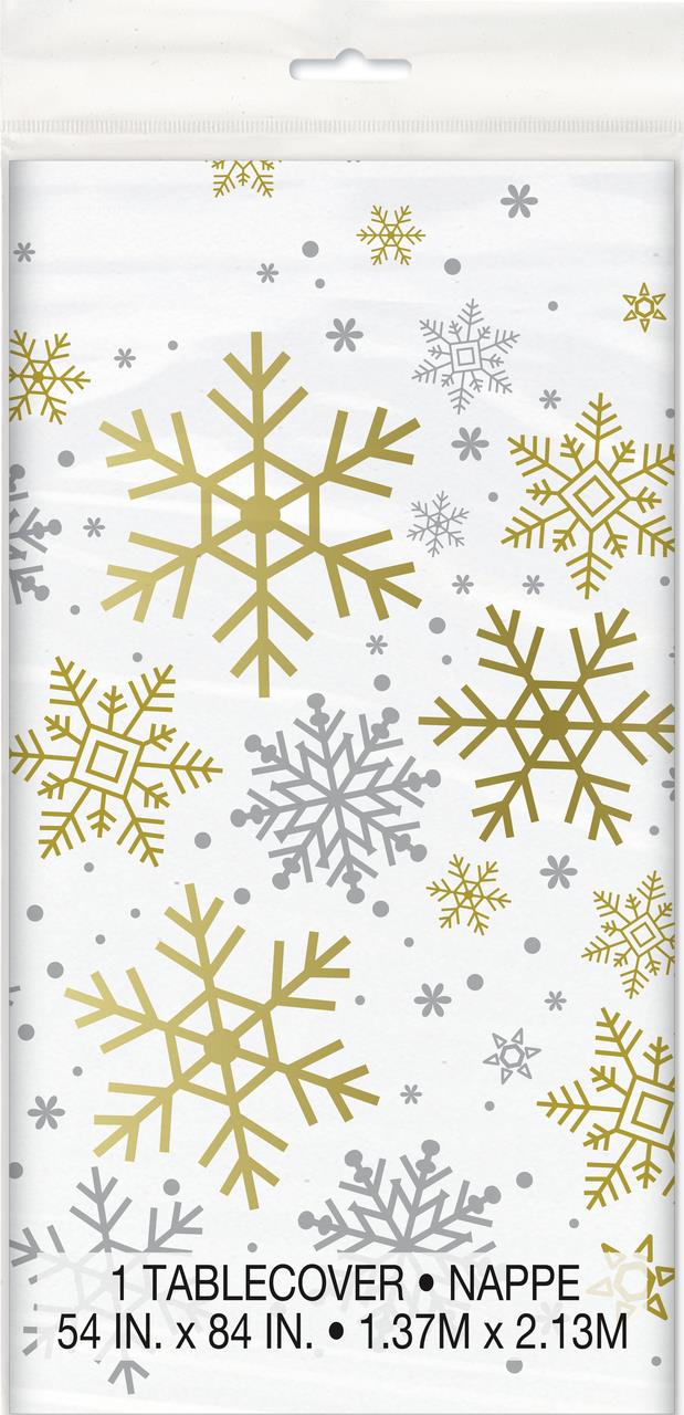 Plastduk -Snøkrystaller- 137x213cm