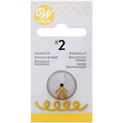 Wilton Standard rund tipp 2 STANDARD ROUND TIP #2 Standard rund tipp 2 fra Wilton. Denne tippen passer sammen med <a href="/produkt/dekorering/tipper-og-sproyteposer/koblinger-til-tipper/wilton-standard-kobler">standard kobler.</a>