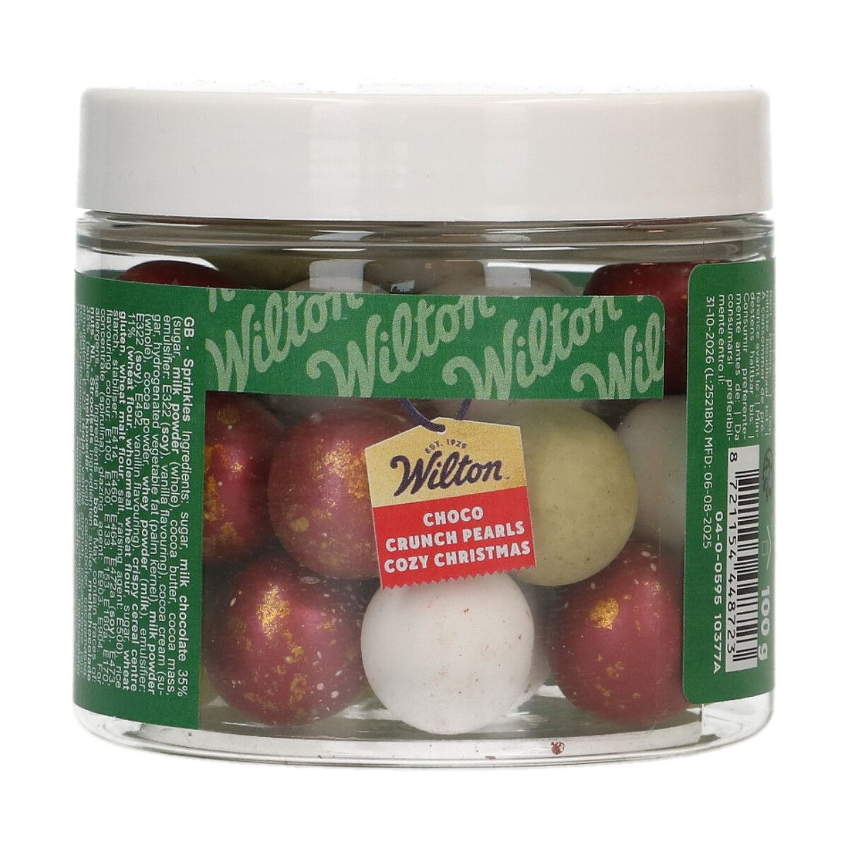 Wilton Crunchy Sjokoladekuler -Cozy Christmas- 100g