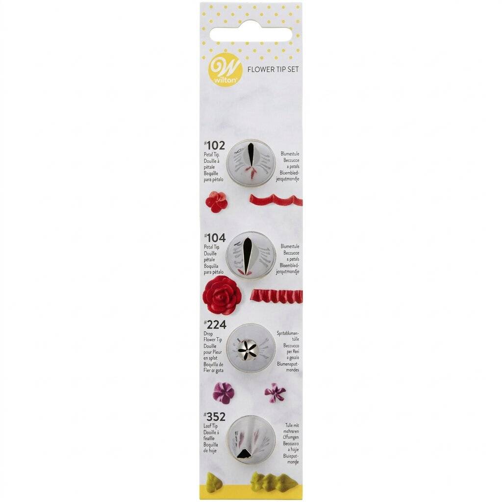 Wilton Tippsett Blomster #102, #104, #224, #352
