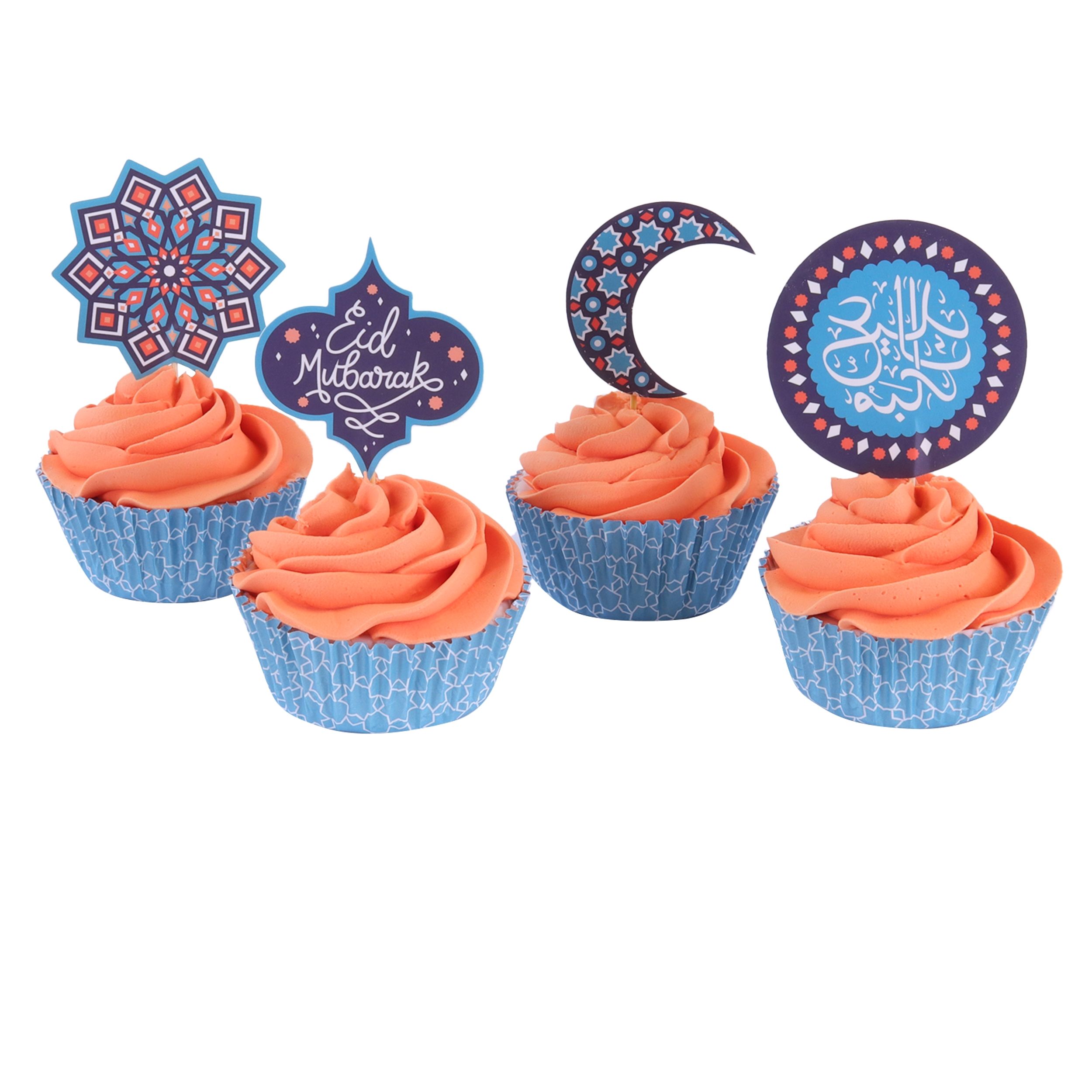 Cupcake sett -Eid Mubarak- pk/24