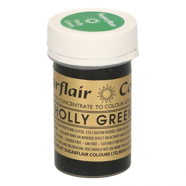 Sugarflair pastafarge Holly Green, 25g