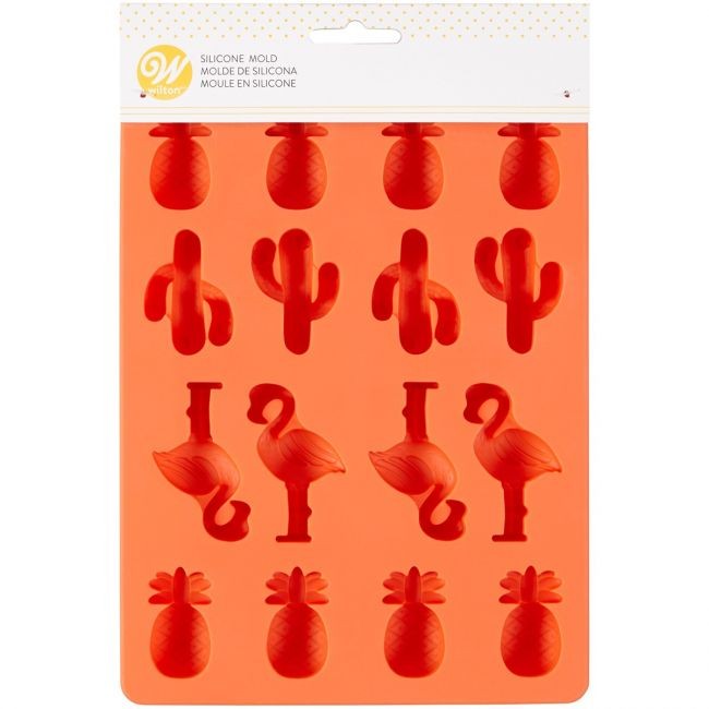 Wilton Silikonform -Ananas/Kaktus/Flamingo-