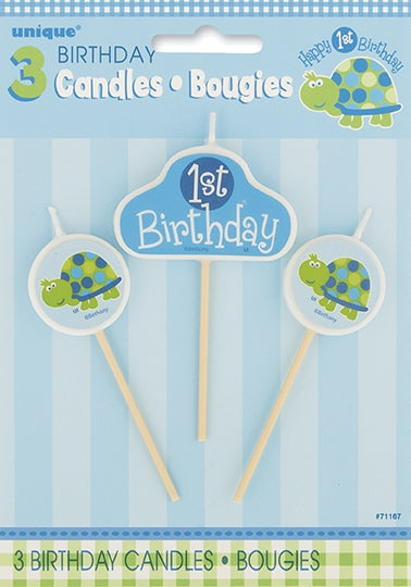 Kakelys til 1årsdag, blå