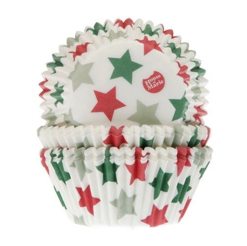 House of Marie Muffinsformer Stjerner, flerfarget pk/50