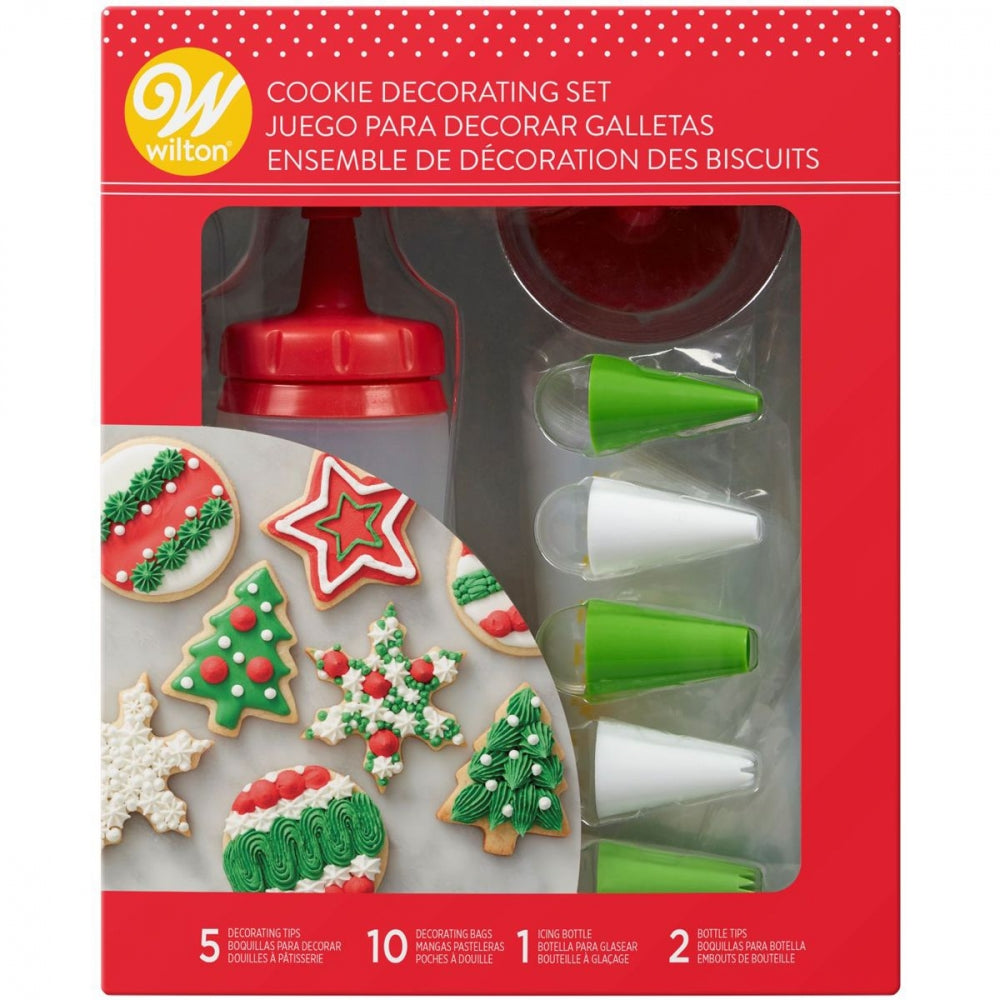 Wilton Cookie Dekoreringssett, Jul, 18 deler