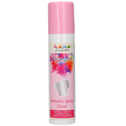FunCakes Metallic Spiselig Fargespray -sølv- 100ml