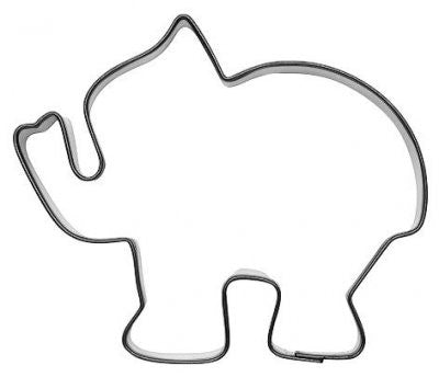 Pepperkakeform elefant stor - 9 cm