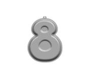 aluminium tallkakeform 8