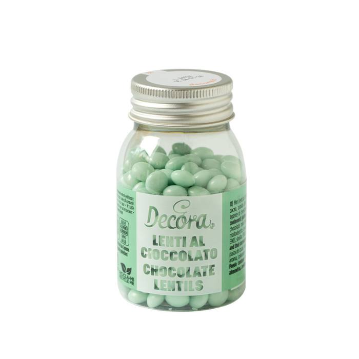 Decora Sjokoladelinser -Aqua- 10mm, 80g