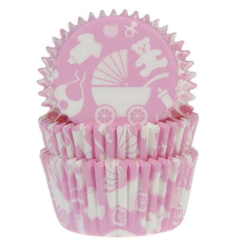 House of Marie Muffinsformer Baby Rosa pk/50 