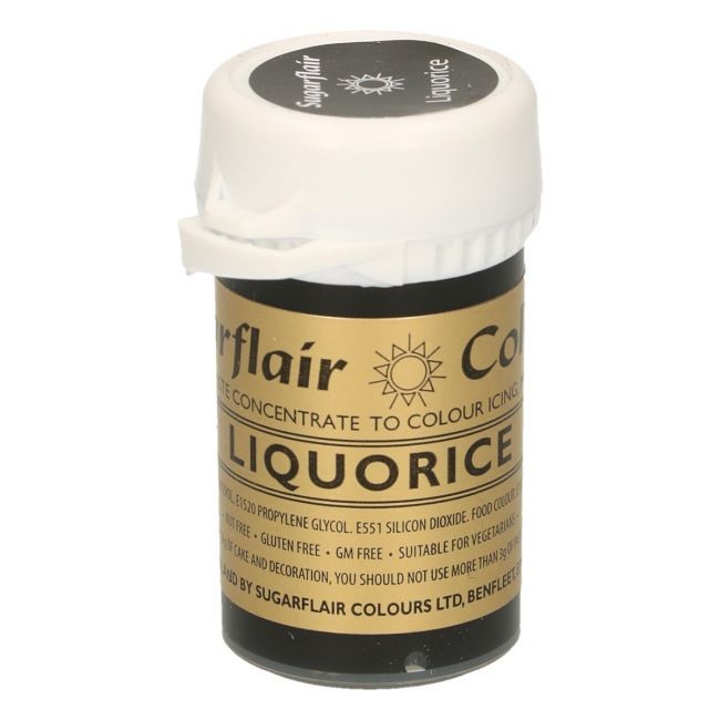Sugarflair pastafarge Liquorice/Black, 25g