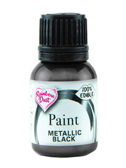 Spiselig maling Metallic Black 25ml