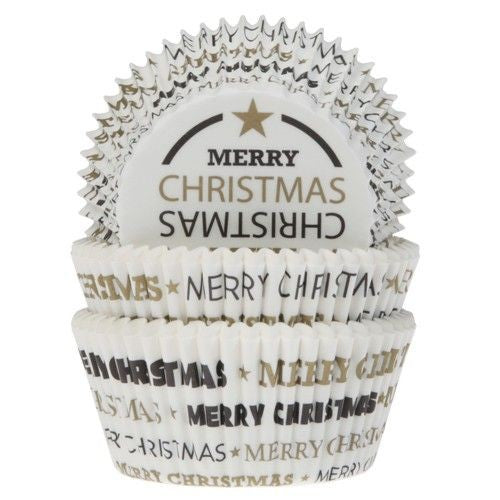 House of Marie Muffinsformer Merry Christmas pk/50