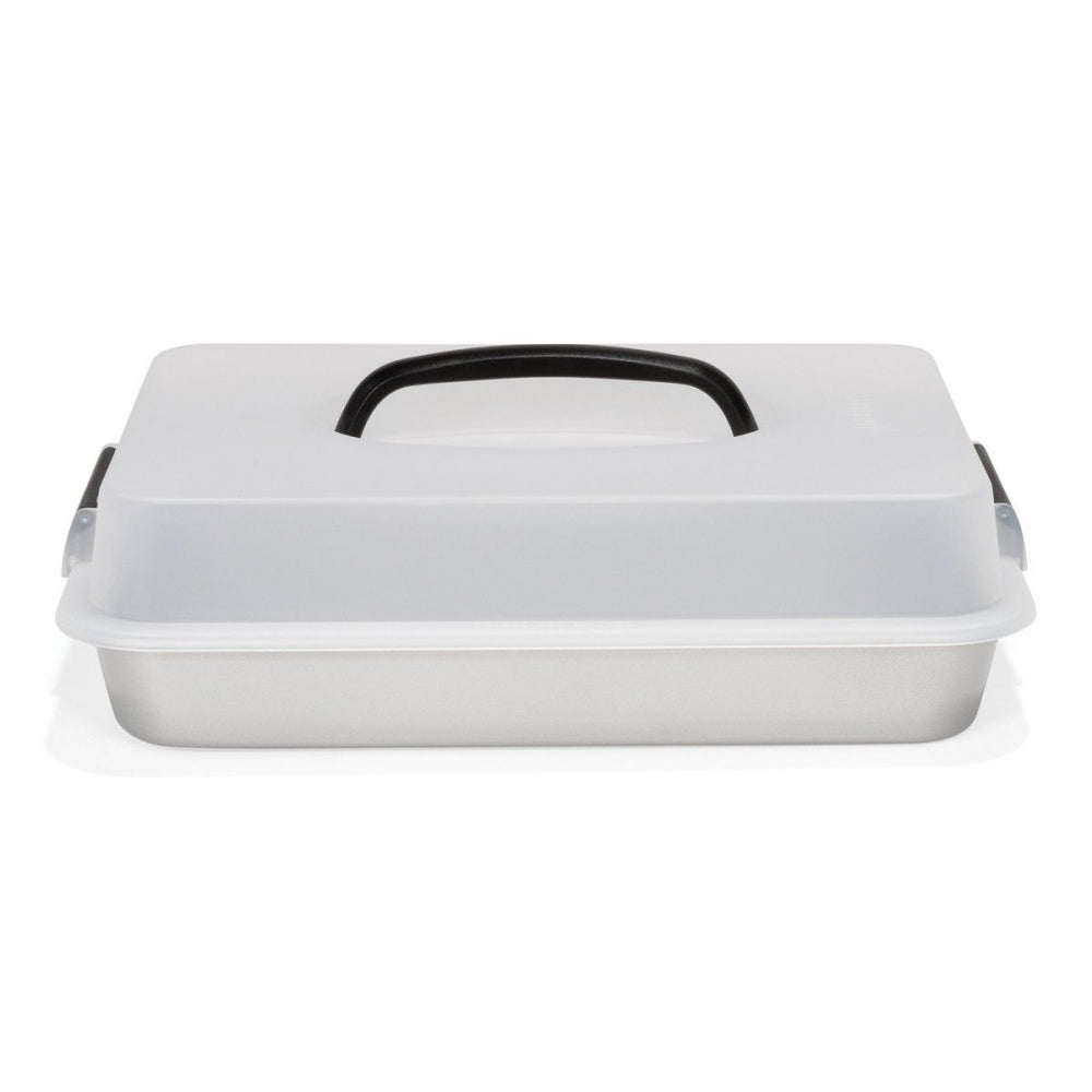 Patisse Silver-Top Langpanne med lokk, 35x24cm