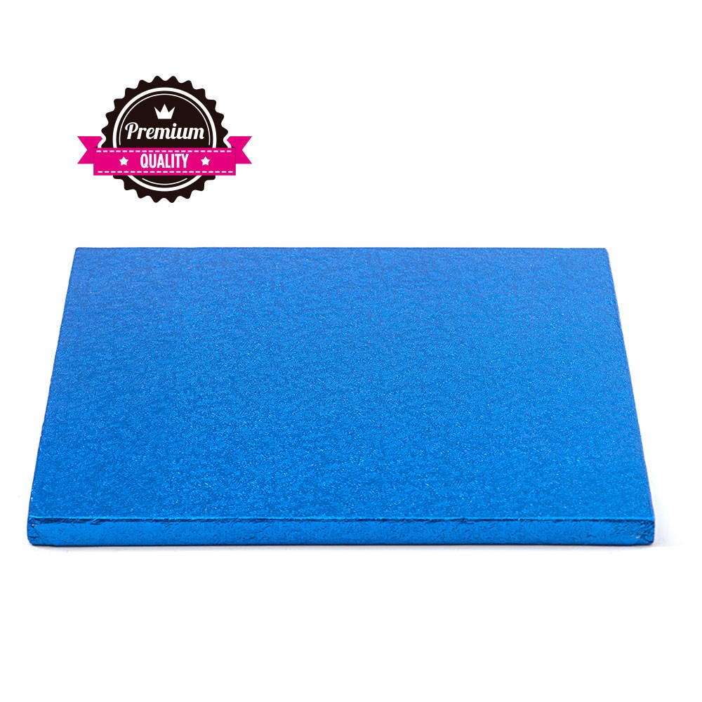 Kake Drum Kvadrat Blå 40cm