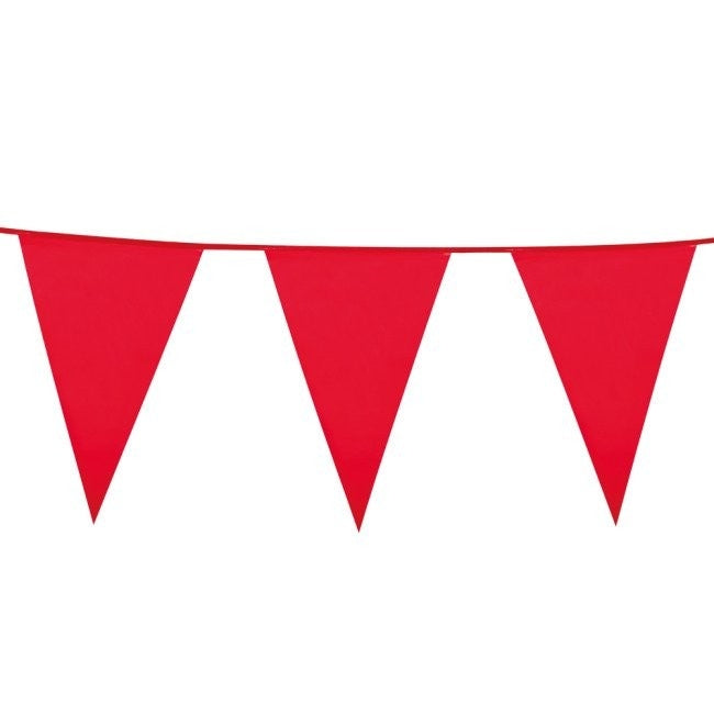 Stor vimpelrekke Rød, 10m