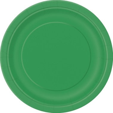 Grønne engangsfat 23cm, pk/8