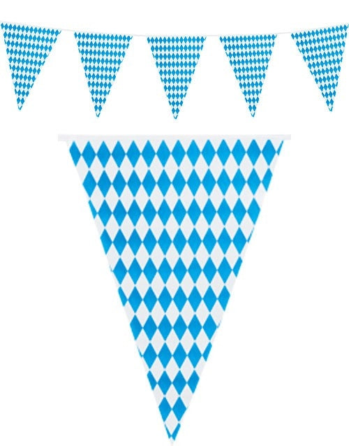 Oktoberfest vimpelrekke, 10 meter, papirflagg