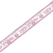 babyshower banner rosa