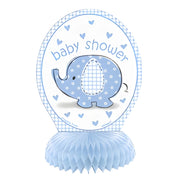 Produktbilde av Babyshower blå borddekor "elefant" pk/4