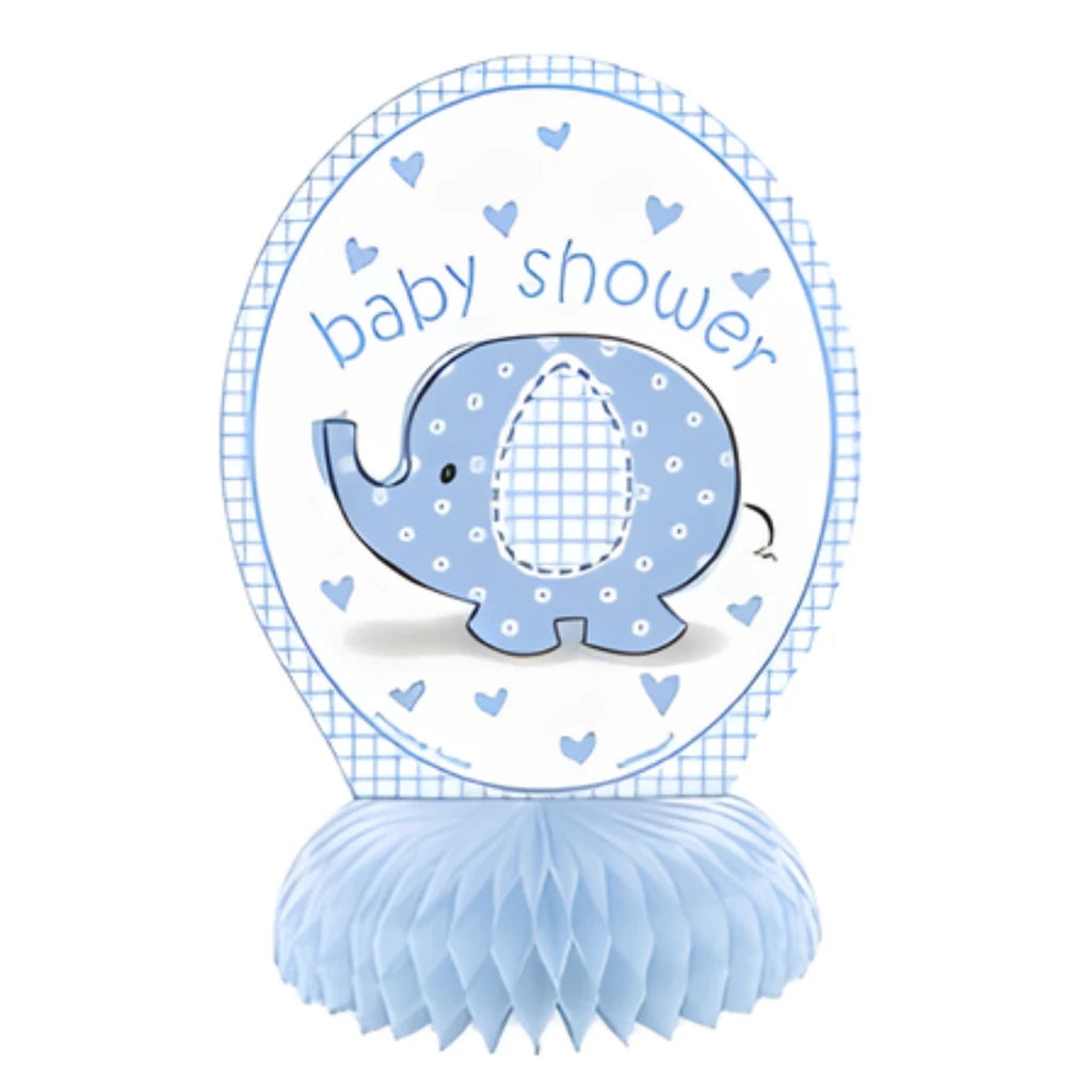 Produktbilde av Babyshower blå borddekor "elefant" pk/4
