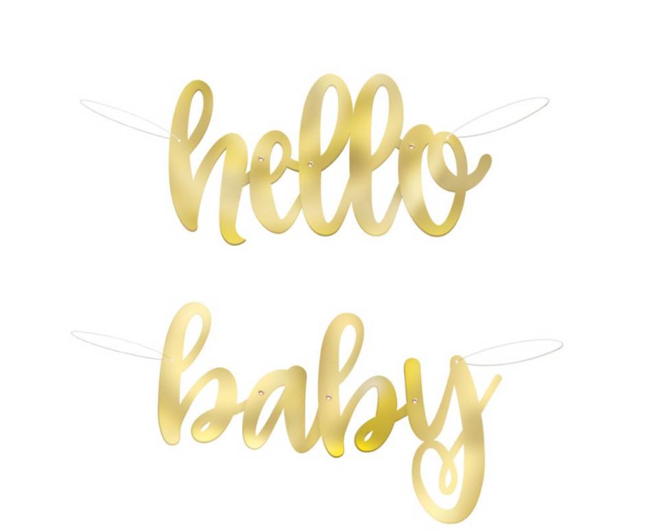 banner hello baby