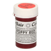 Sugarflair pastafarge Poppy Red, 25g