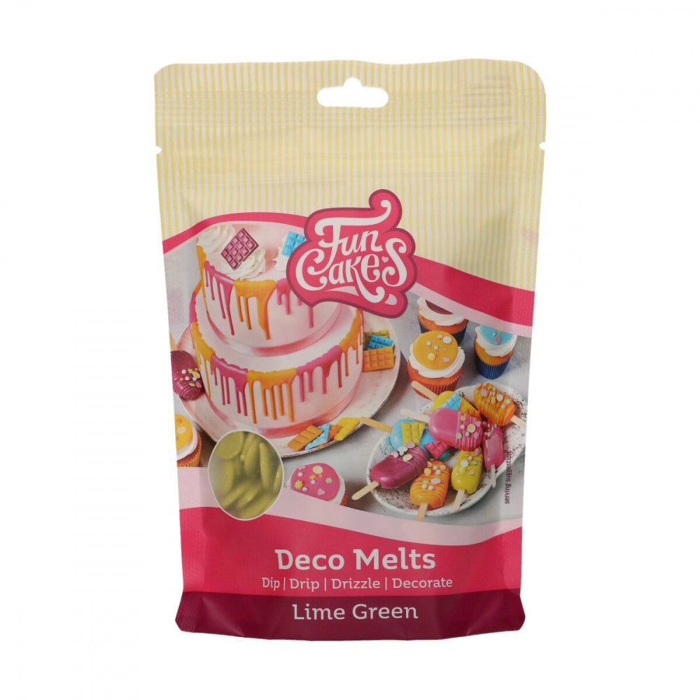 FunCakes Deco Melts -Limegrønn- 250g
