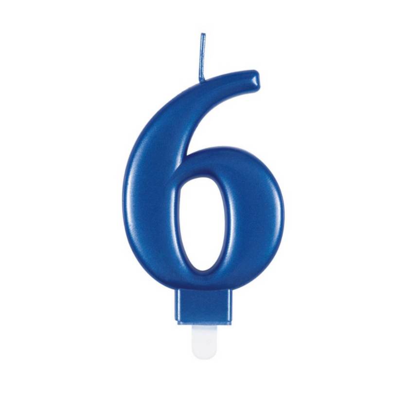 blå nummerlys 6
