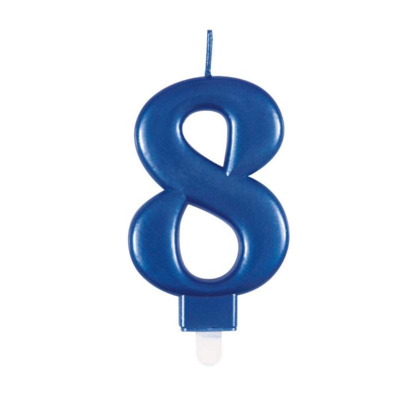 blå nummerlys 8