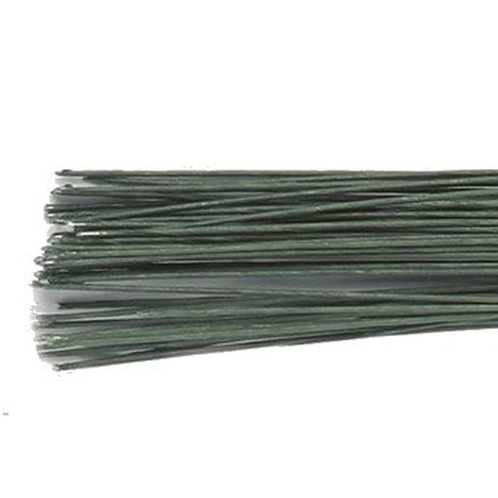 Blomsterwire Mørk grønn 20stk 0,60mm 22 gauge – produktbilde