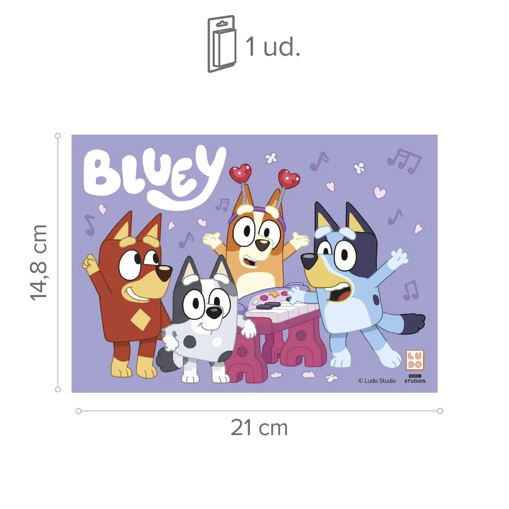 Bluey & Bingo spiselig kakebilde A5