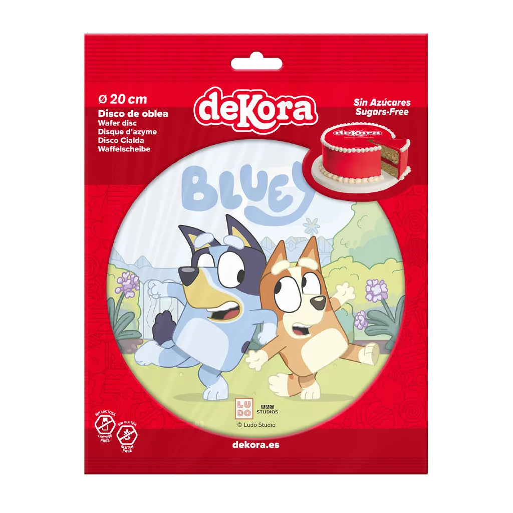 Bluey kakebilde i wafer Ø20 cm