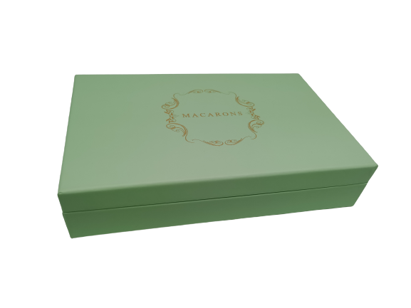Makroneske, Firkantet, 24stk, Pastellgrønn