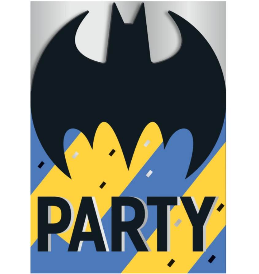 bursdagsinvitasjoner batman