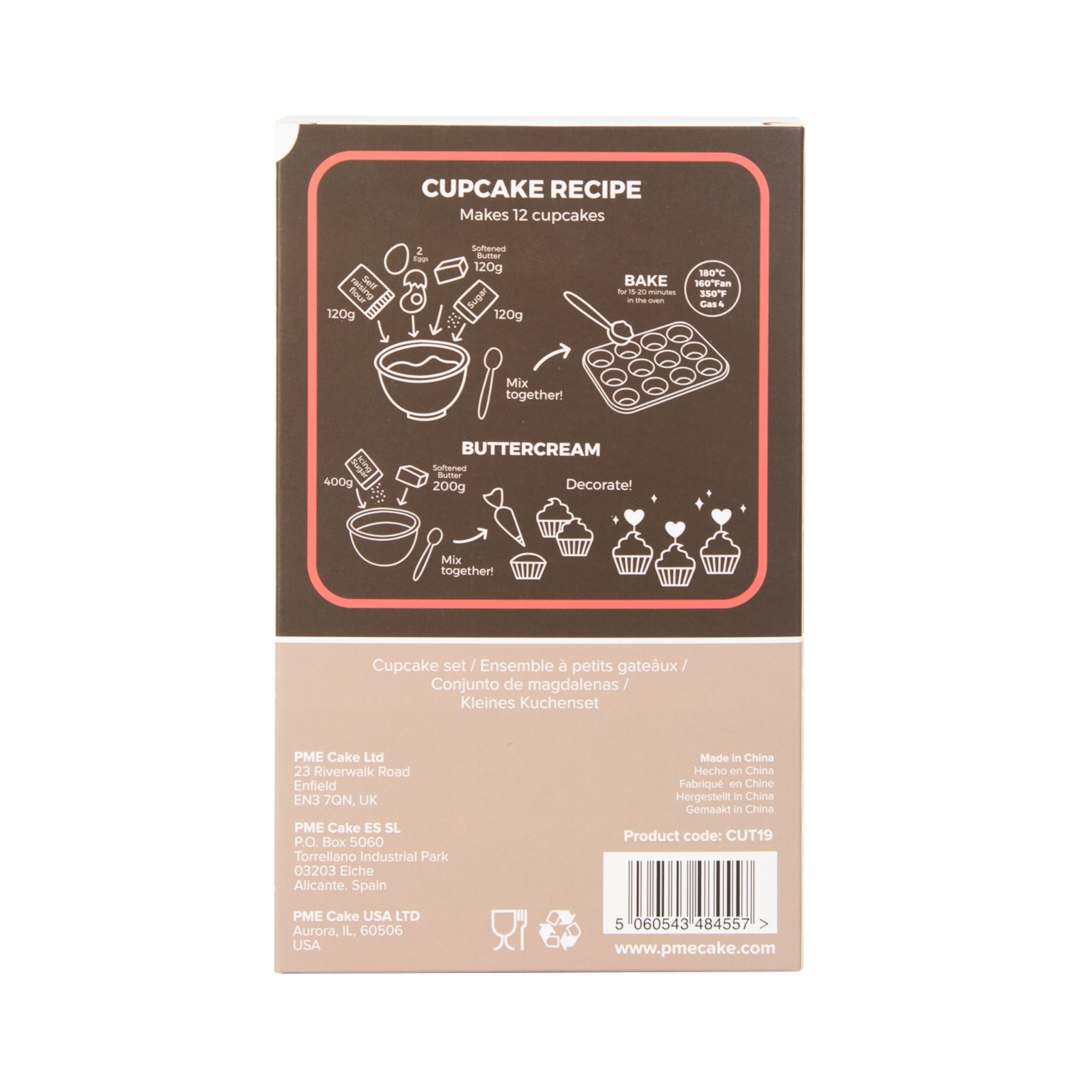 Cupcake sett -Pepperkakelandsby- pk/24