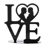 Kaketopp silhuett Love
