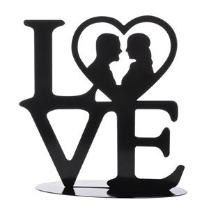 Kaketopp silhuett Love